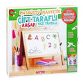 Diytoy Magnetic Double-Sided Wooden Desktop Easel Board