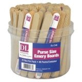 DL Pro 8 Pcs Purse Size Emery Boards in a Display