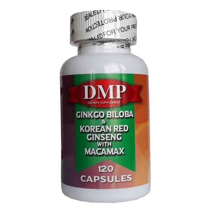 Dmp Ginkgo Biloba & Korean Red Ginseng with Maca 120 Capsules