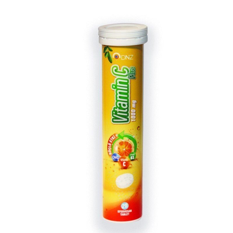Deniz Pharma Vitamin C Plus 1000mg Immune Support 20 Tablets