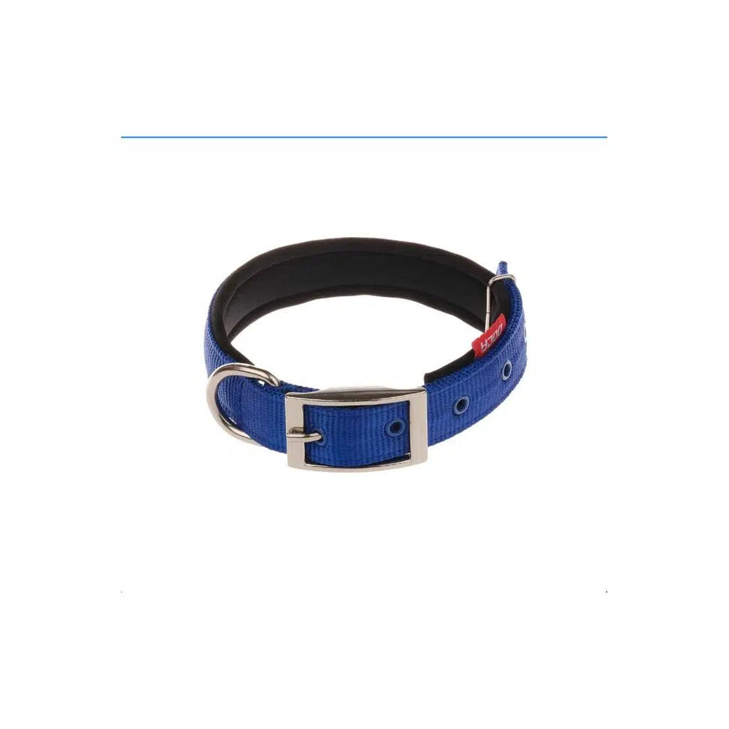 Doca Woven Soft Dog Collar in Blue 55 cm