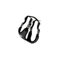 Doggie ADGT Woven Dog Harness Black XS for Small Breeds