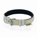 Doggie Comfort Woven Dog Collar Khaki Large Breed 47-55cm