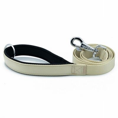 Doggie Comfort Woven Dog Leash Khaki for Large Breeds 3x100 cm