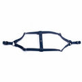 Doggie Ronin Leather Dog Chest Harness Royal Blue 45-55cm