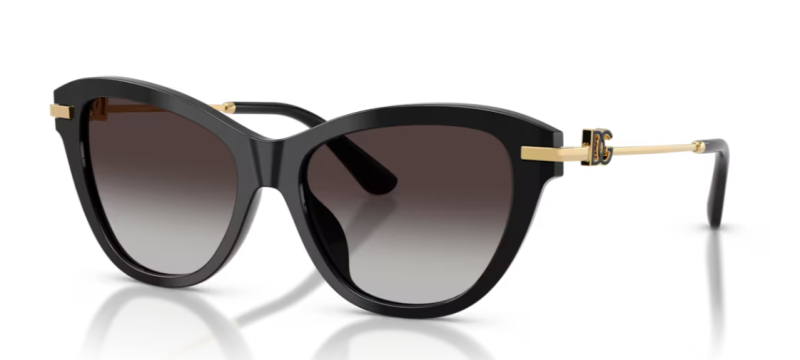 Dolce Gabbana 0DG4534 Black Square Women's Sunglasses 53mm