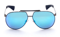 Dolce & Gabbana 2152 Gunmetal Mirror Lens Sunglasses 61mm