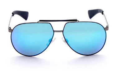 Dolce & Gabbana 2152 Gunmetal Mirror Lens Sunglasses 61mm