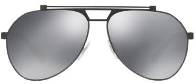 Dolce & Gabbana 2189 01/6C Black Metal Aviator Sunglasses 61mm