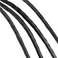 Donna Bella Hair Extension Feathers, Solid Black, 7-30 cm