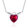 925 Sterling Silver Adjustable Necklace 37-45cm with 1.4*2cm Pendant for Women
