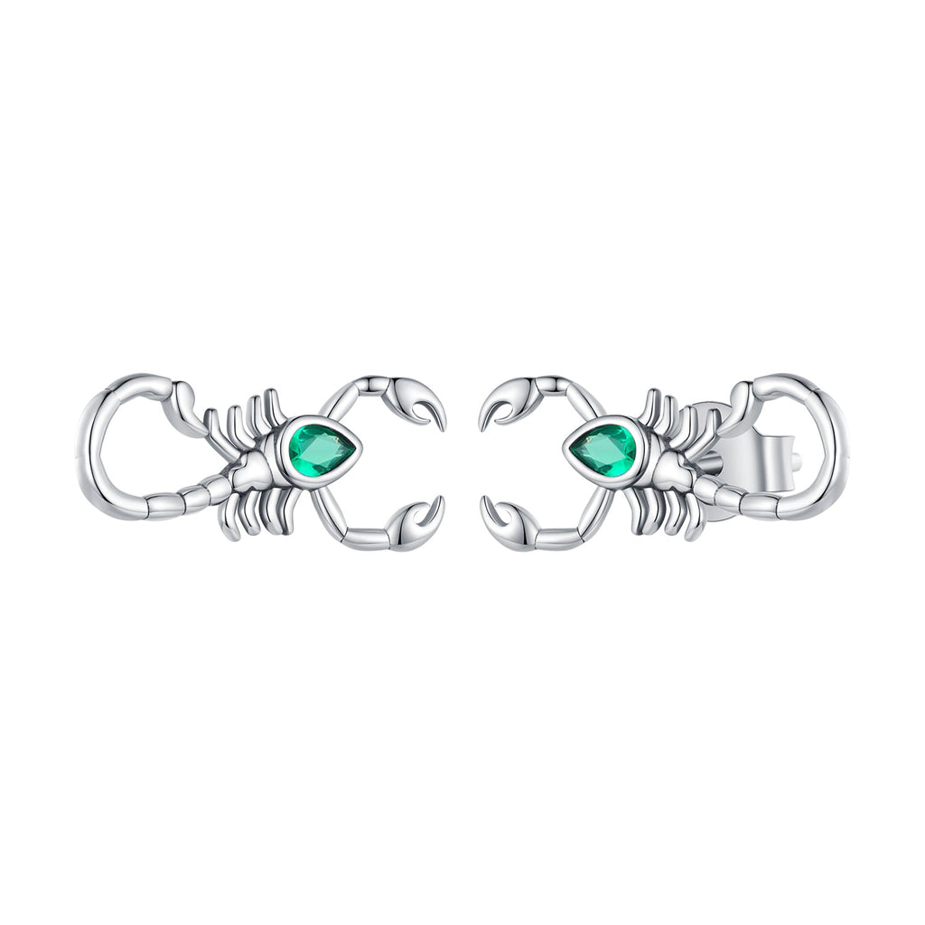 925 Sterling Silver Earrings with Pavé Setting CZ and Oxidized Finish for Women