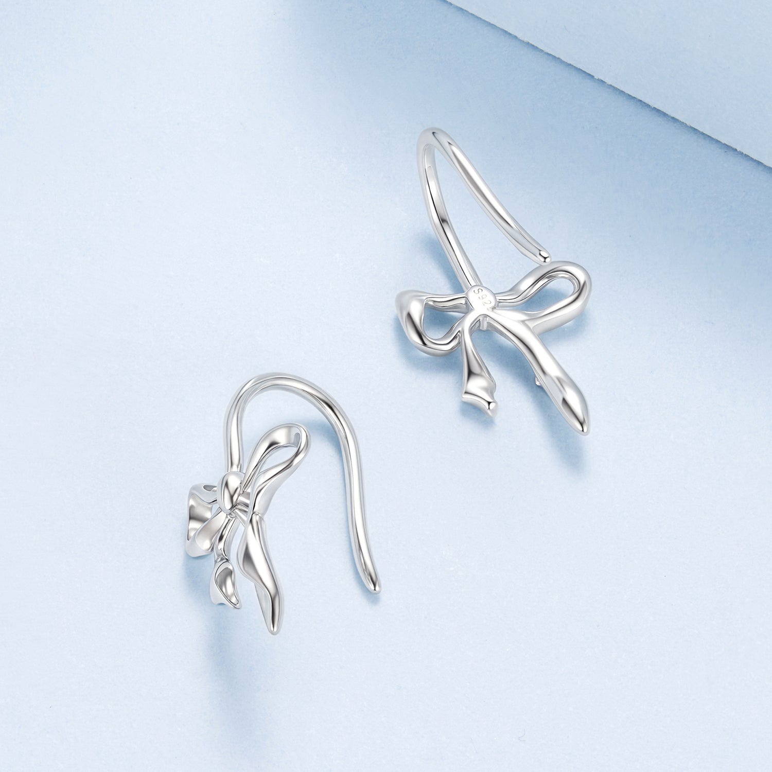 925 Sterling Silver Earrings 1.8cm x 1.0cm for Women
