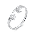925 Sterling Silver Plated White Gold Ring for Women
