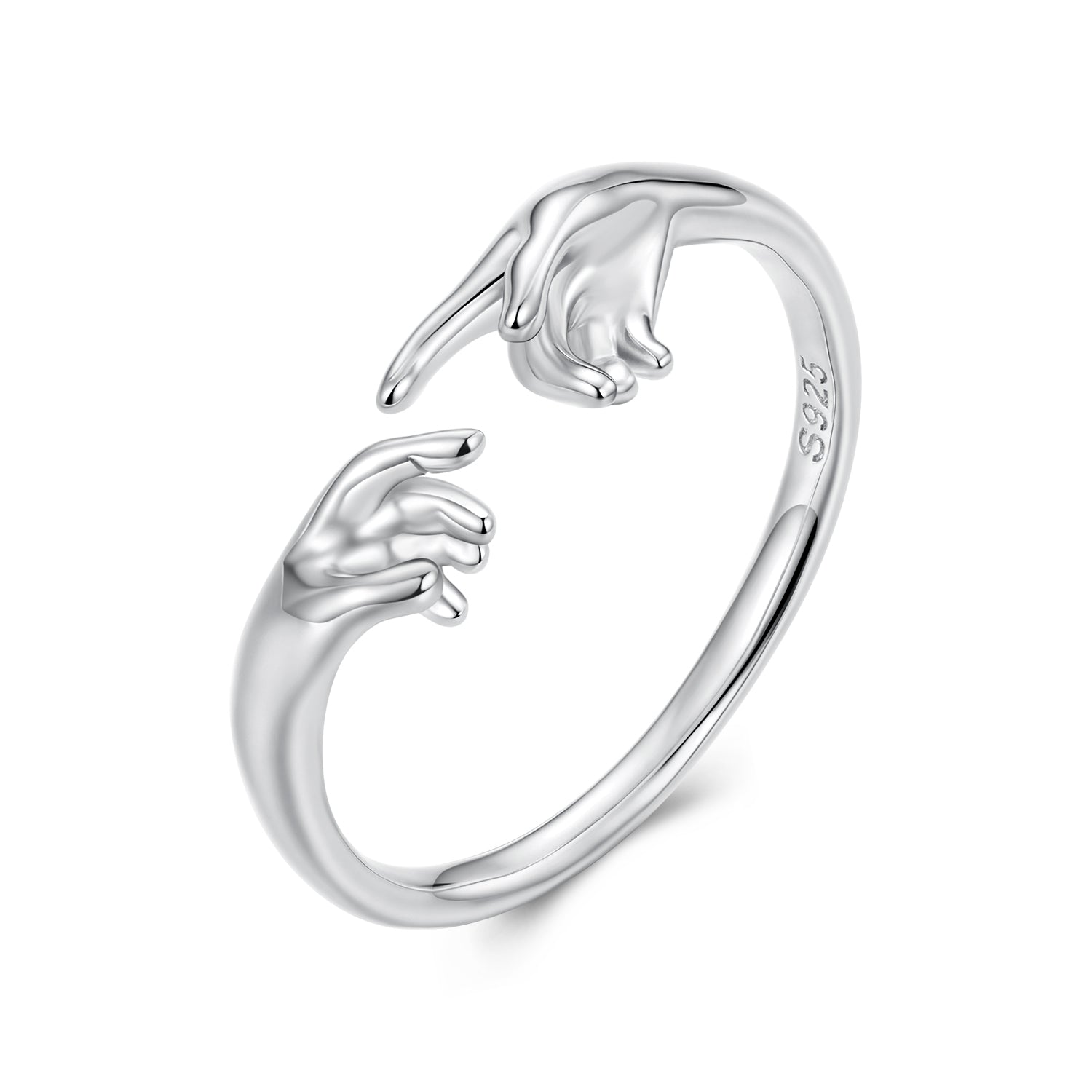 925 Sterling Silver Plated White Gold Ring for Women