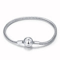 925 Sterling Silver Plated Platinum 17cm Bracelet for Men