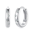 925 Sterling Silver Moissanite Earrings for Women - White Gold Plated