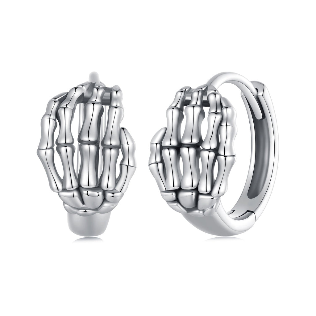 925 Sterling Silver Oxidized Earrings 12x7mm for Women