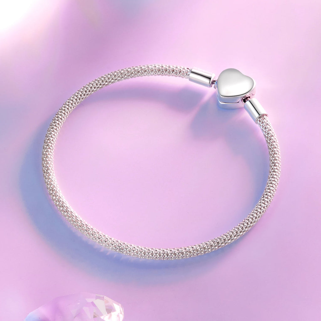 925 Sterling Silver Bracelet 17.0cm Inner Diameter for Women