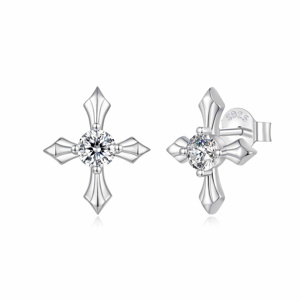 925 Sterling Silver 0.30 Carat Genuine Moissanite Earrings for Women