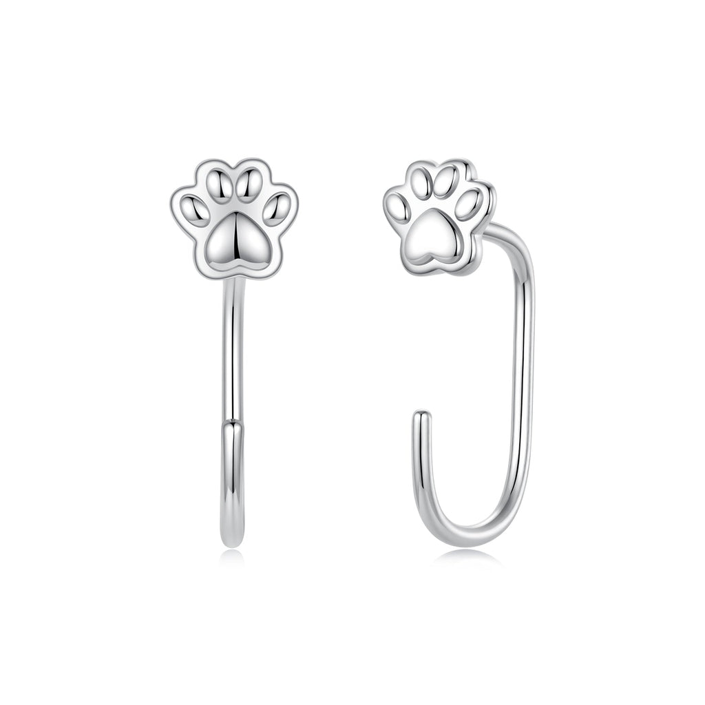 925 Sterling Silver Plated White Gold Earrings for Women