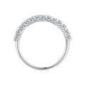 925 Sterling Silver Moissanite 0.03ct Ring Size 6A for Women