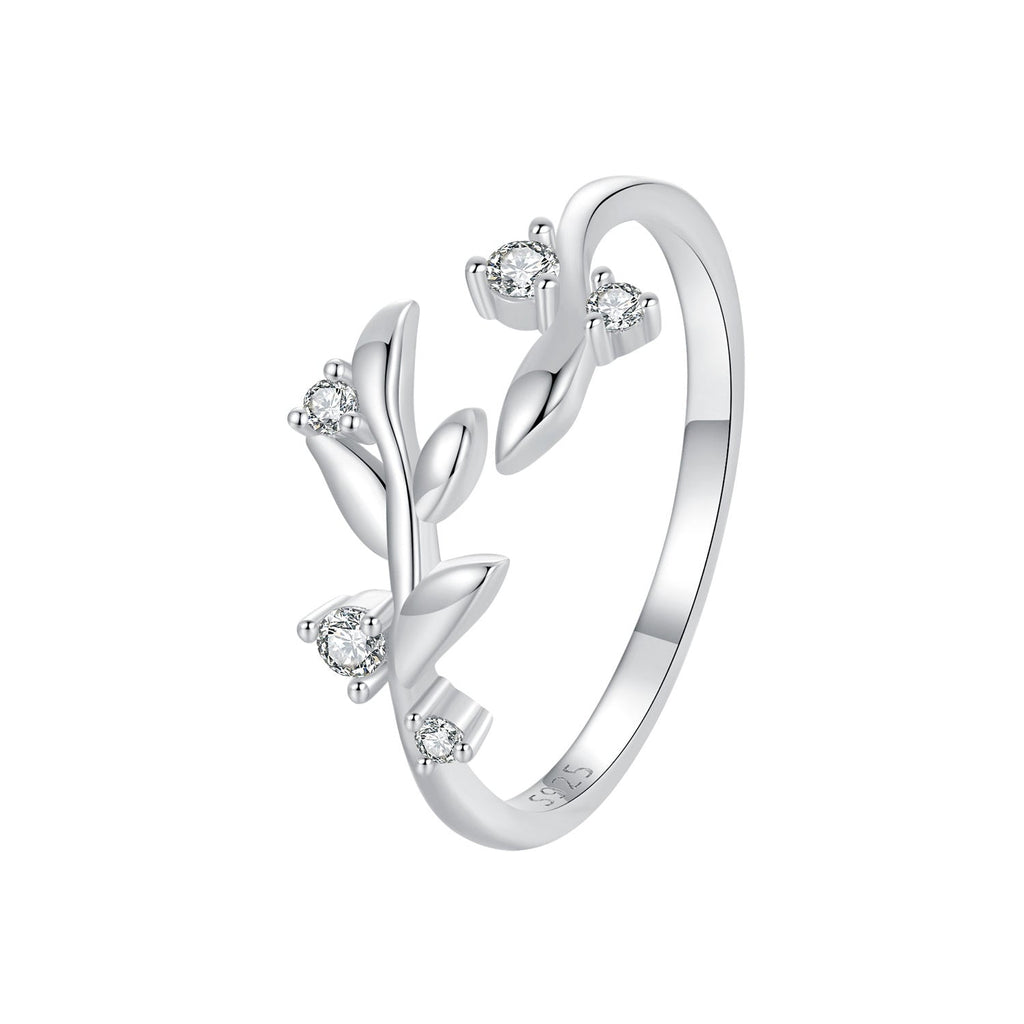 925 Sterling Silver Pave Setting CZ 1.5mm Ring