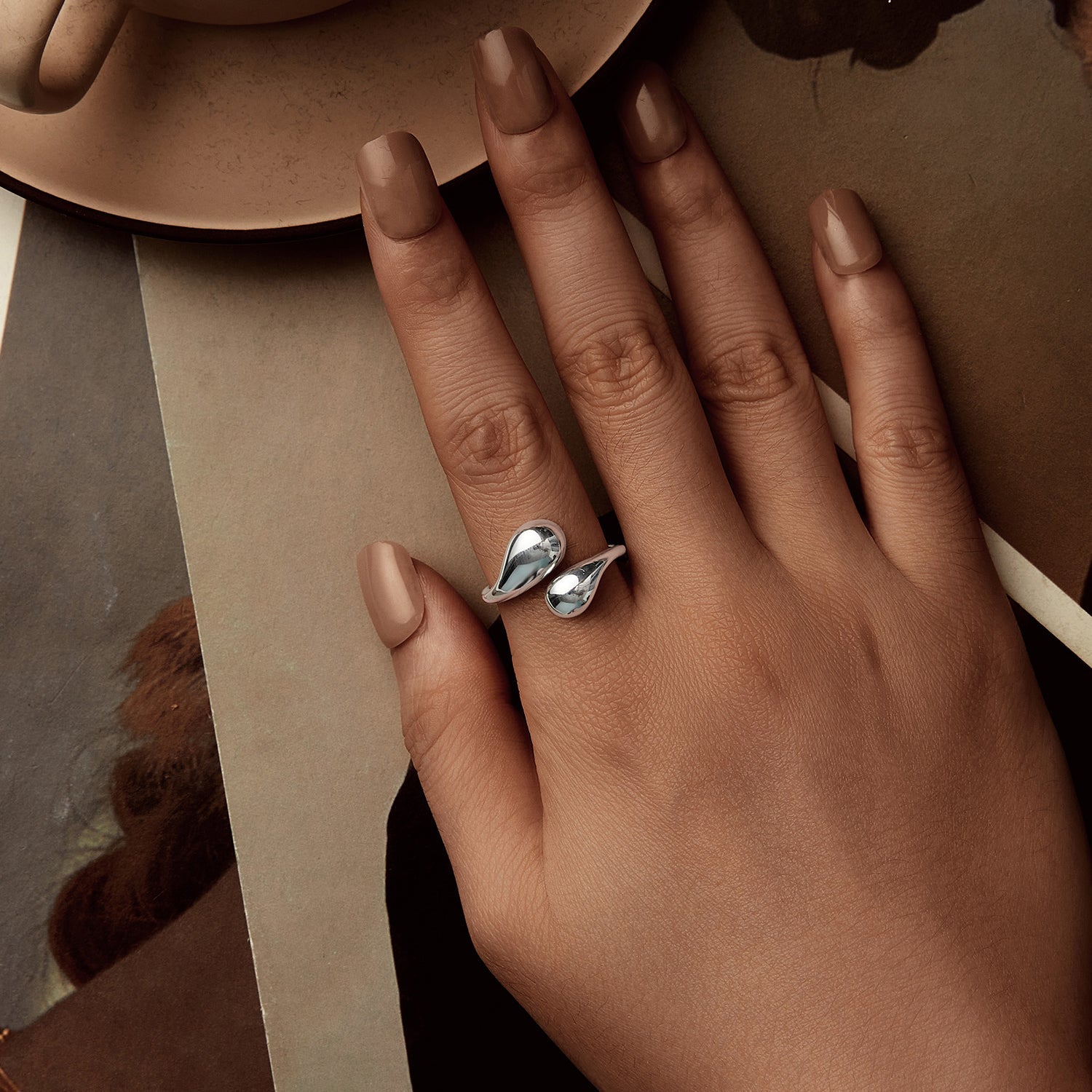 925 Sterling Silver Plated Gold Ring for Women