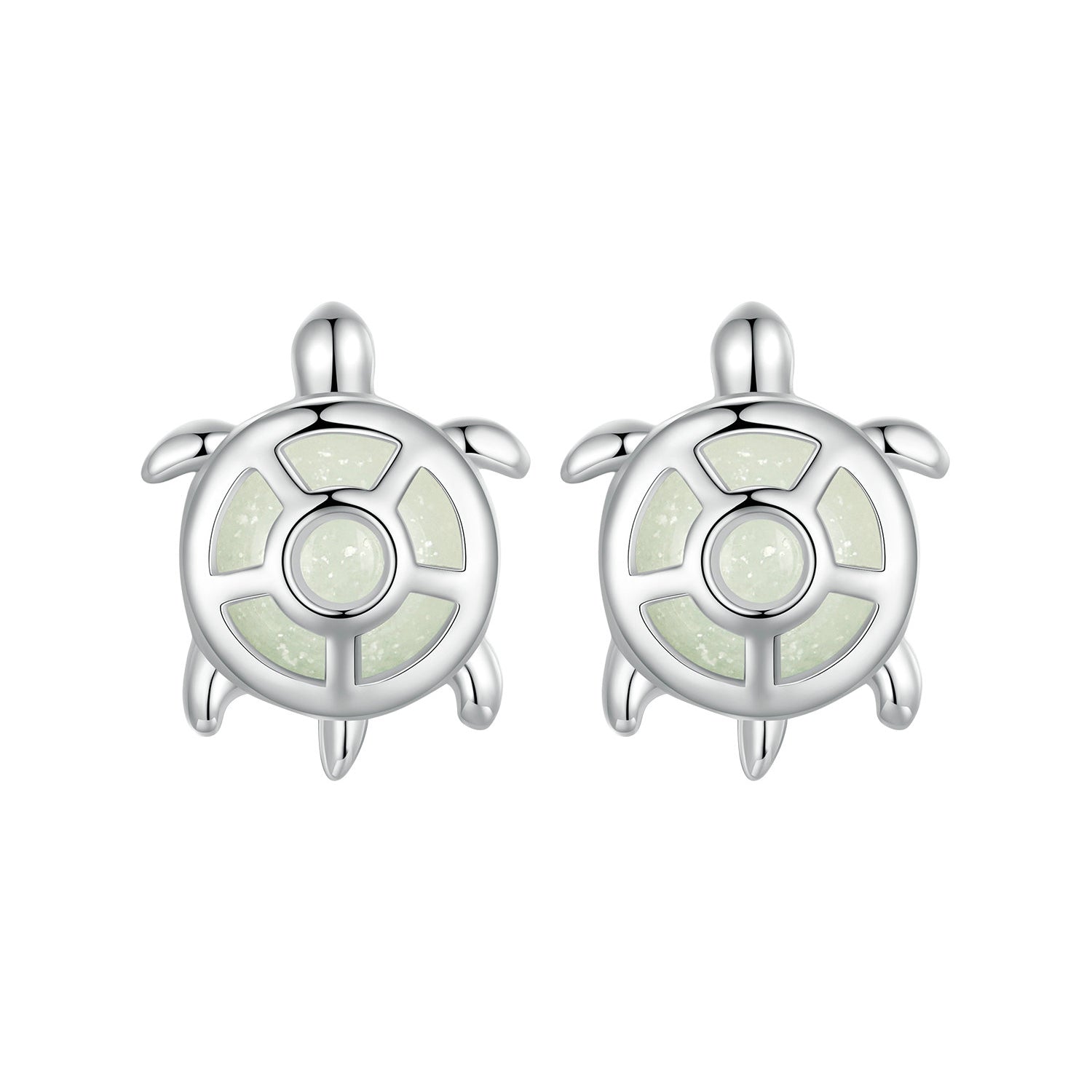 925 Sterling Silver Luminous Stone Earrings