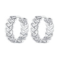 925 Sterling Silver Earrings with Platinum Plating for Women
