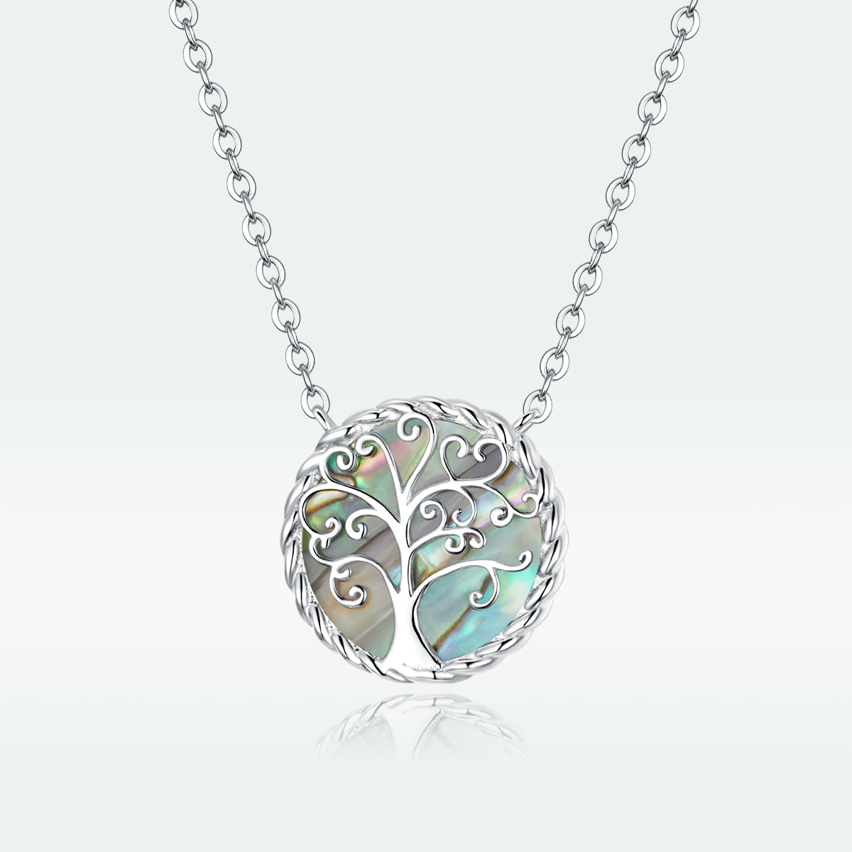 925 Sterling Silver Adjustable Mica Necklace for Women