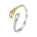 925 Sterling Silver & Plated Gold & Plated White Gold Rings