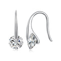 925 Sterling Silver Moissanite 1ct Earrings for Women