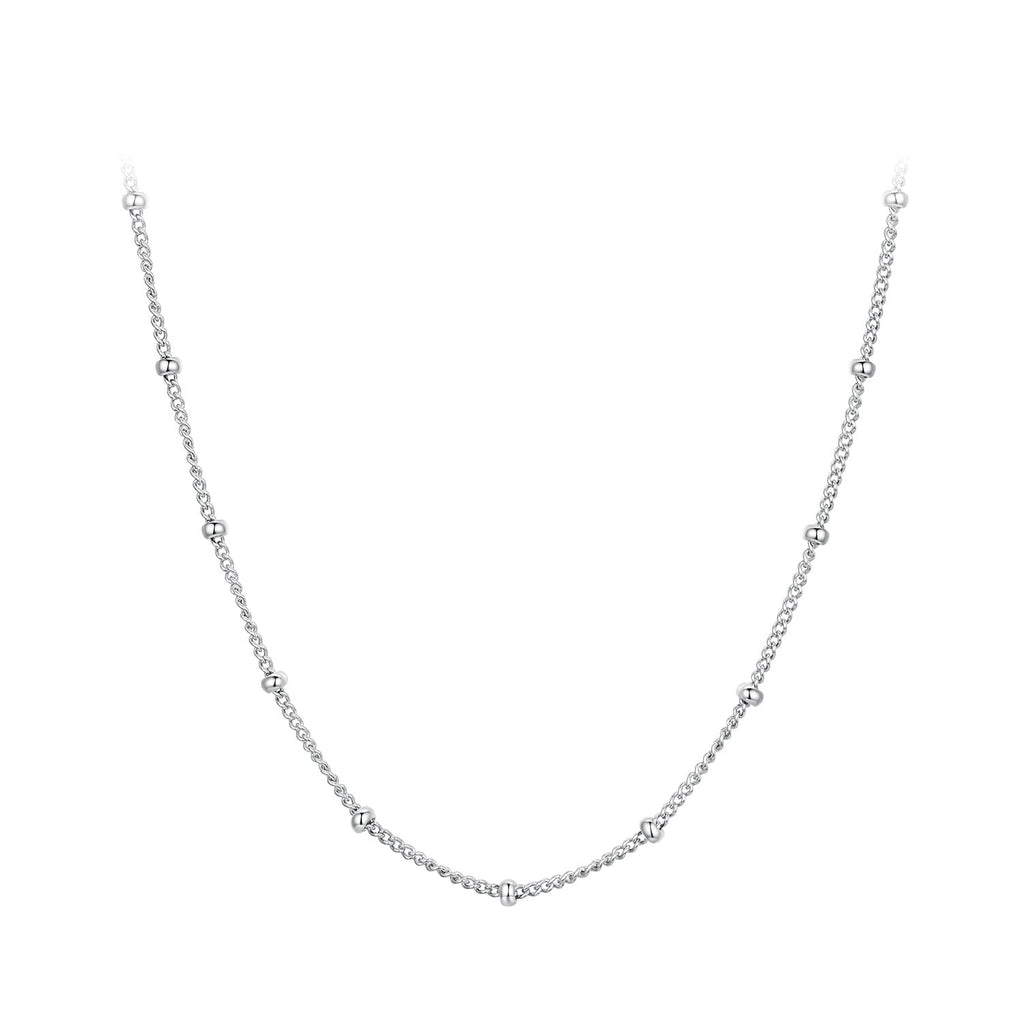 925 Sterling Silver Plated Platinum 45cm Necklace for Women