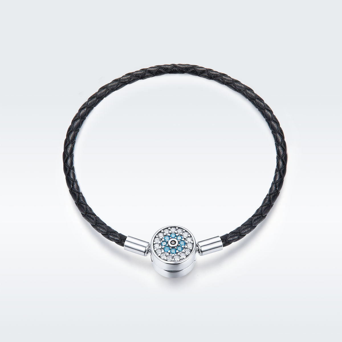 925 Sterling Silver Nan Style Bracelet Size 17.0