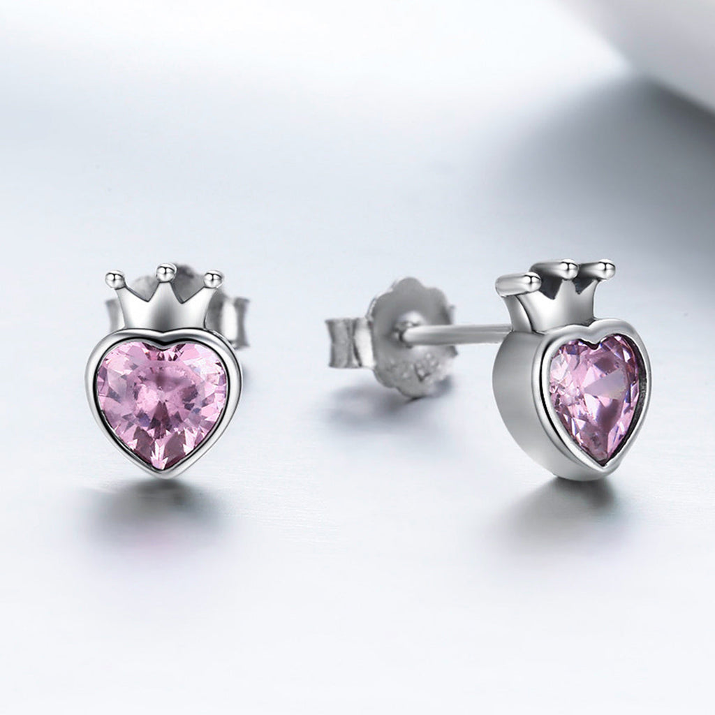 925 Sterling Silver Oxidized Pavé Setting CZ Earrings