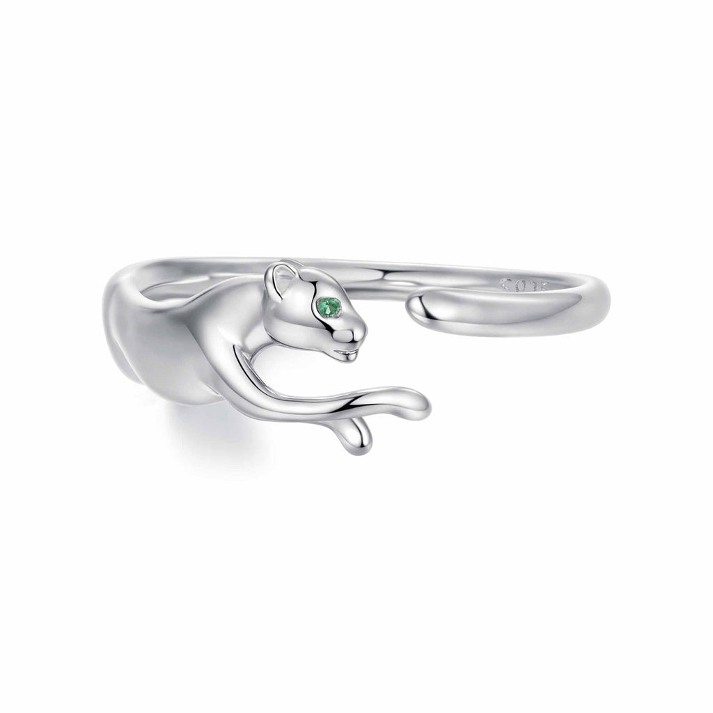 925 Sterling Silver Ring with Pavé Setting CZ in White Gold Plating