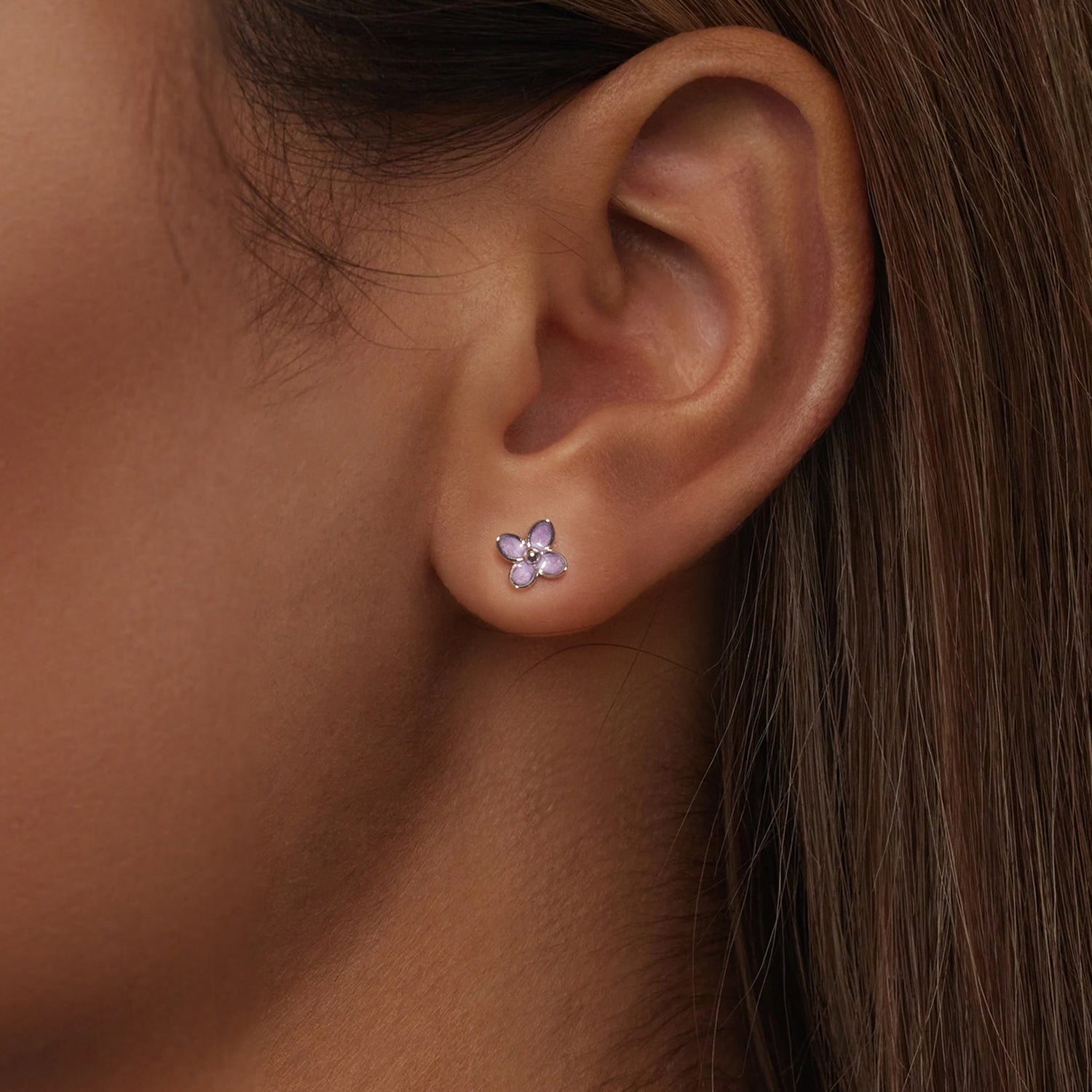 925 Sterling Silver Earrings with Enamel Process for Women
