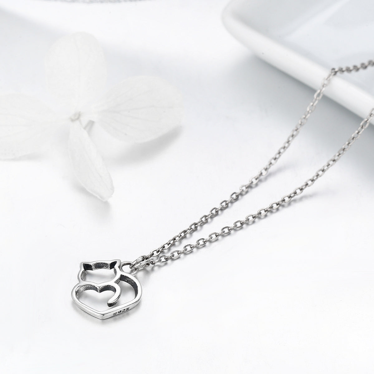 925 Sterling Silver Adjustable Necklace 38-45cm