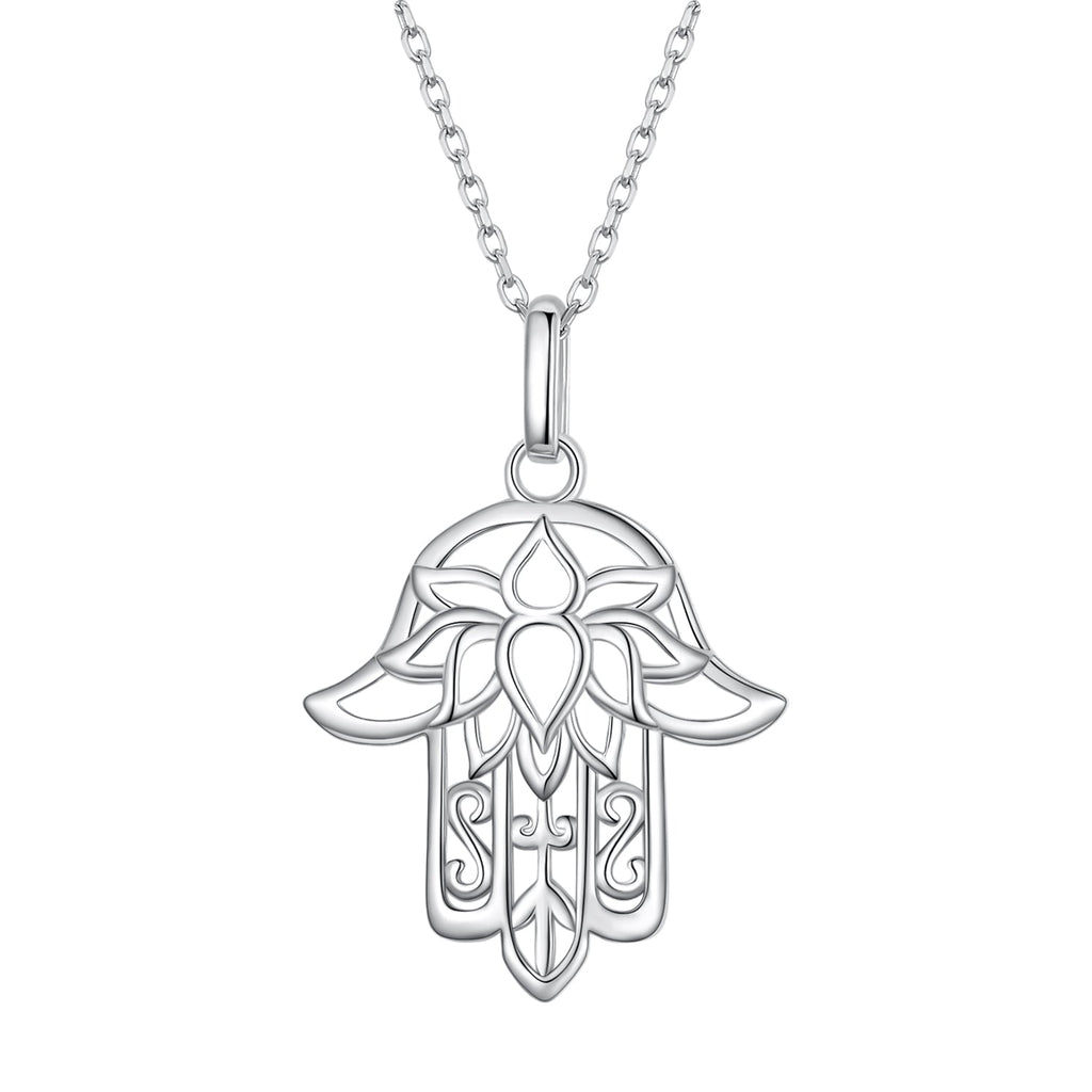 S925 Sterling Silver Plated Platinum Adjustable Necklace for Women