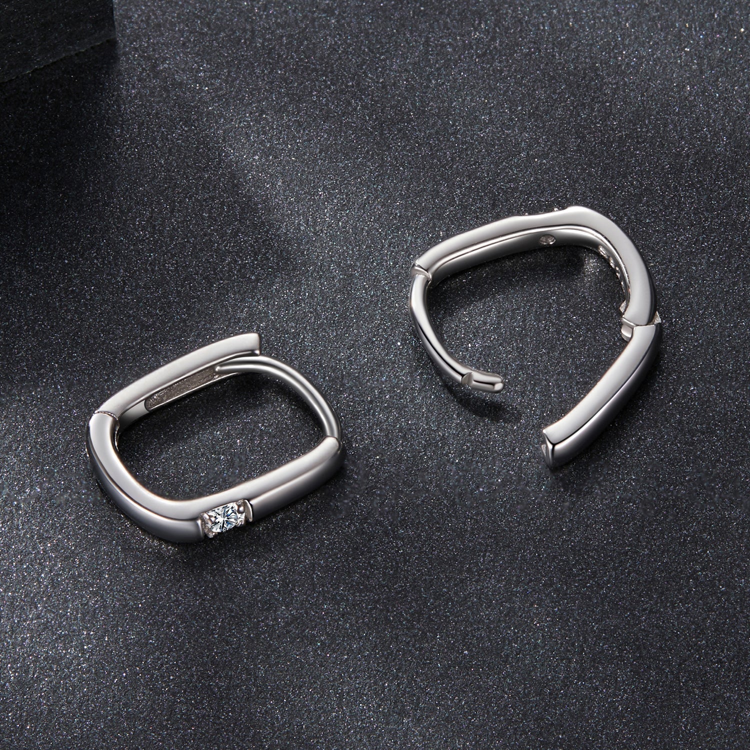 925 Sterling Silver Moissanite 0.16 ct Stud Earrings for Women