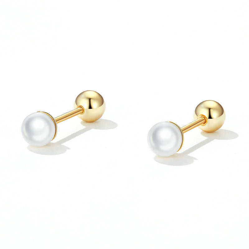 925 Sterling Silver Quality Shell Pearl Earrings for Women
