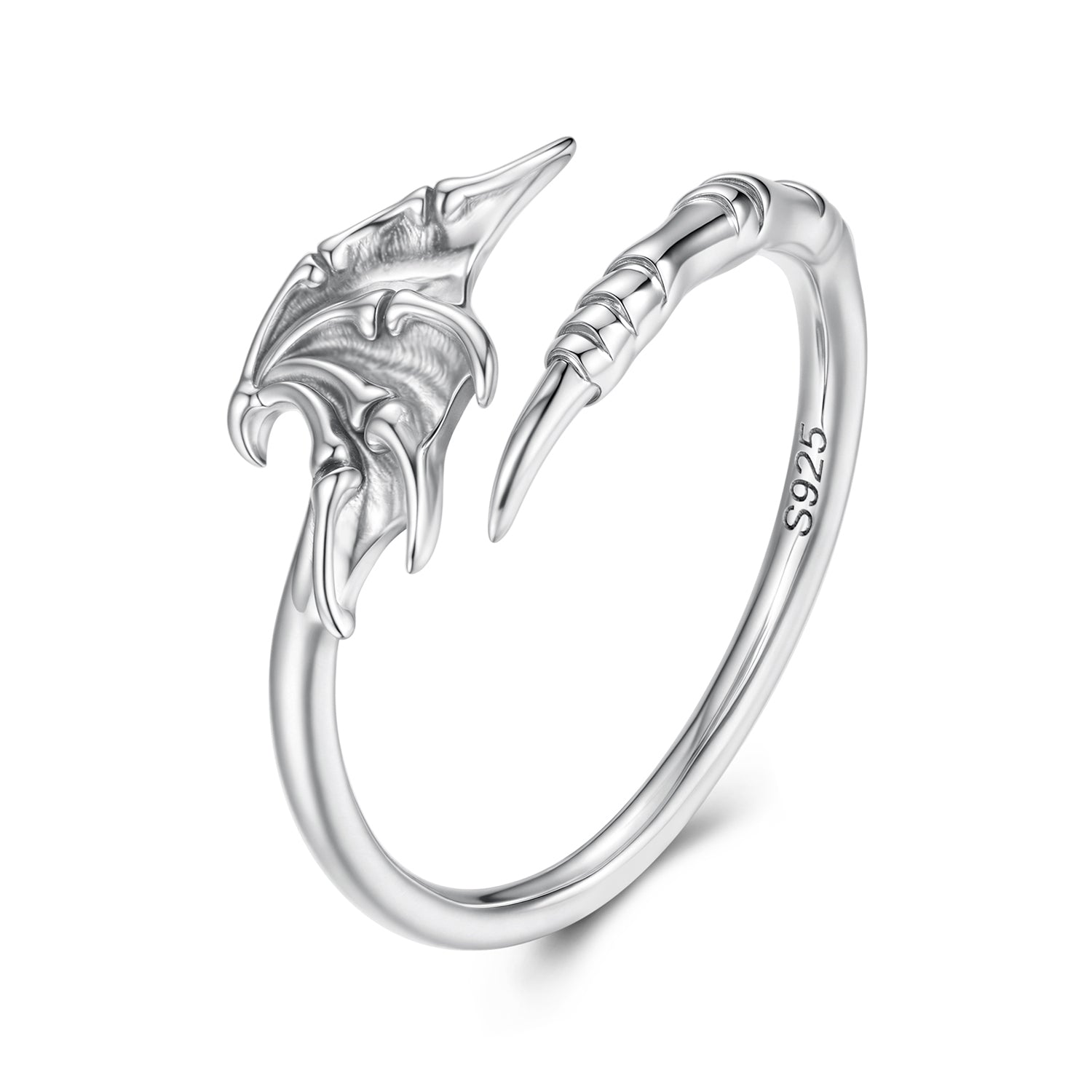 925 Sterling Silver Oxidized Silver 0.7cm Swing Rings for Women