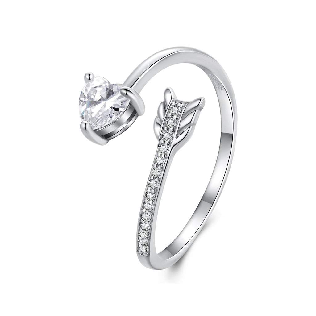 925 Sterling Silver Oxidized Pavé Setting CZ Ring