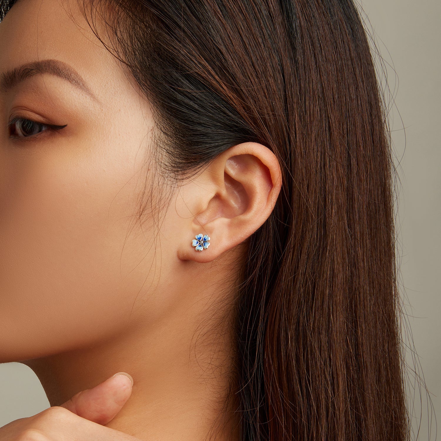 925 Sterling Silver Enamel Earrings for Women