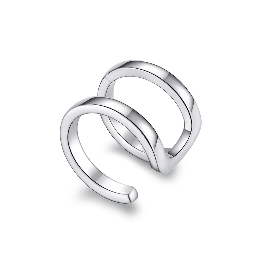 925 Sterling Silver Earrings 1.2*0.8cm with Platinum Plating for Women
