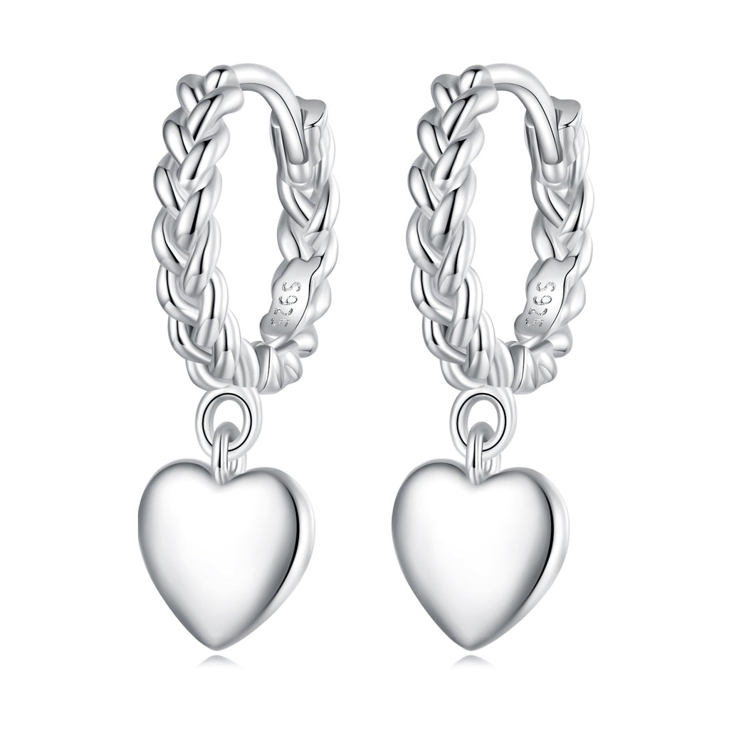 S925 Sterling Silver Earrings for Women with Platinum Plating