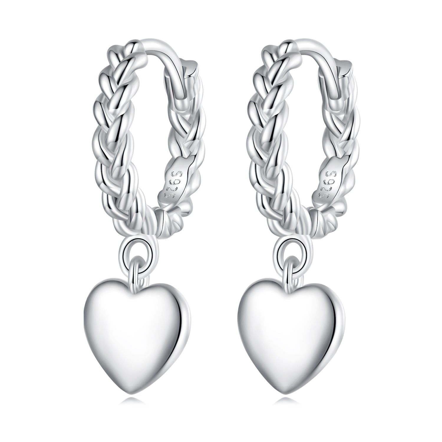 S925 Sterling Silver Earrings for Women with Platinum Plating