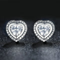 925 Sterling Silver Oxidized CZ Earrings