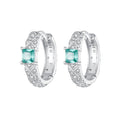 925 Sterling Silver Pavé Setting CZ Earrings for Women
